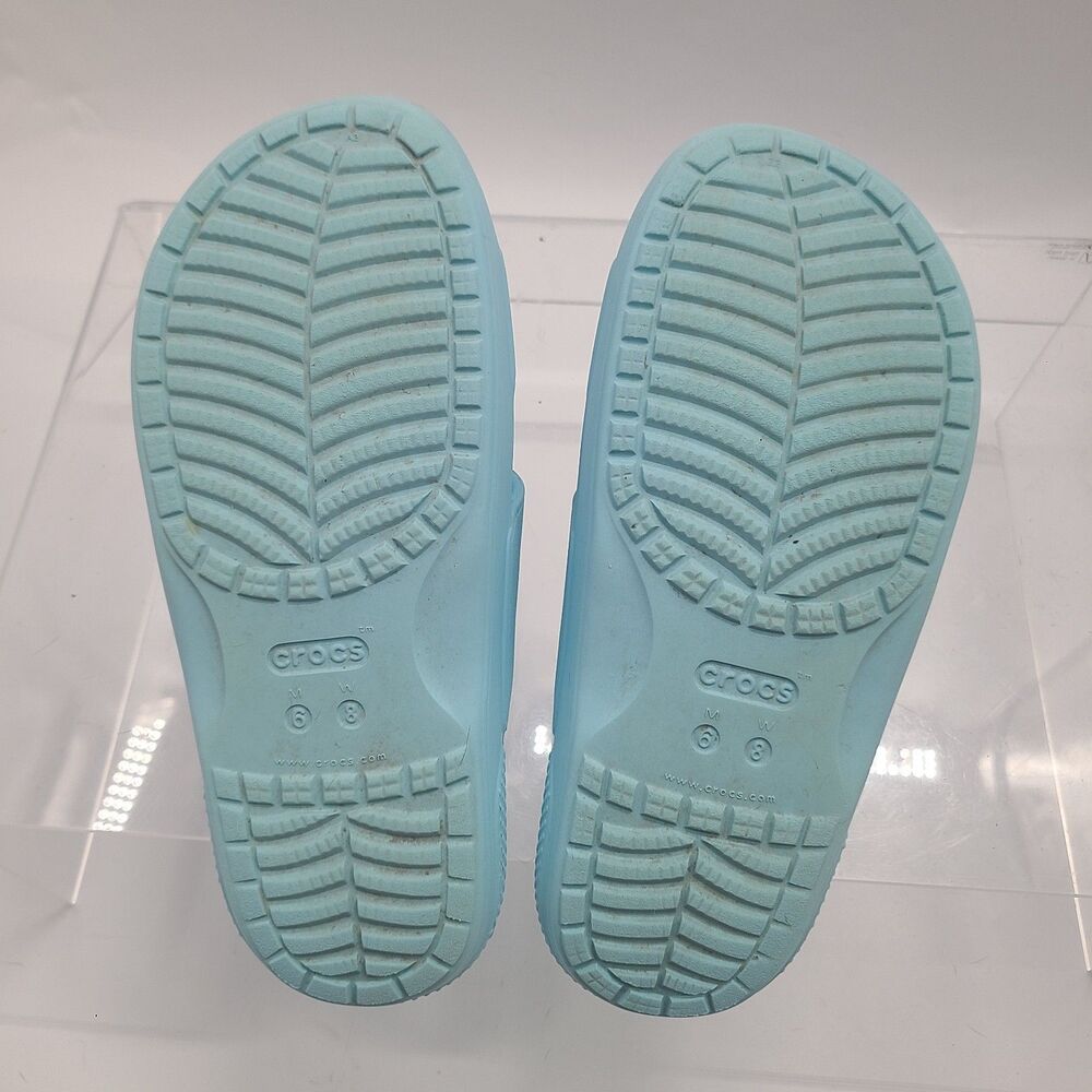 Crocs Classic Slide On Artic Blue Unisex Sandals Men’s Size 6/Womens Size 8 - Picture 6 of 7